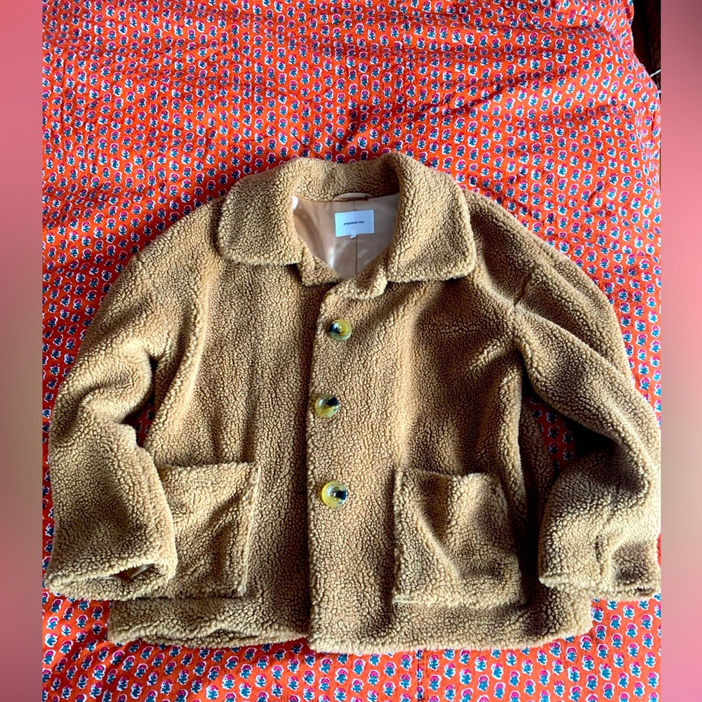 Emerson Fry Brown Teddy Jacket
